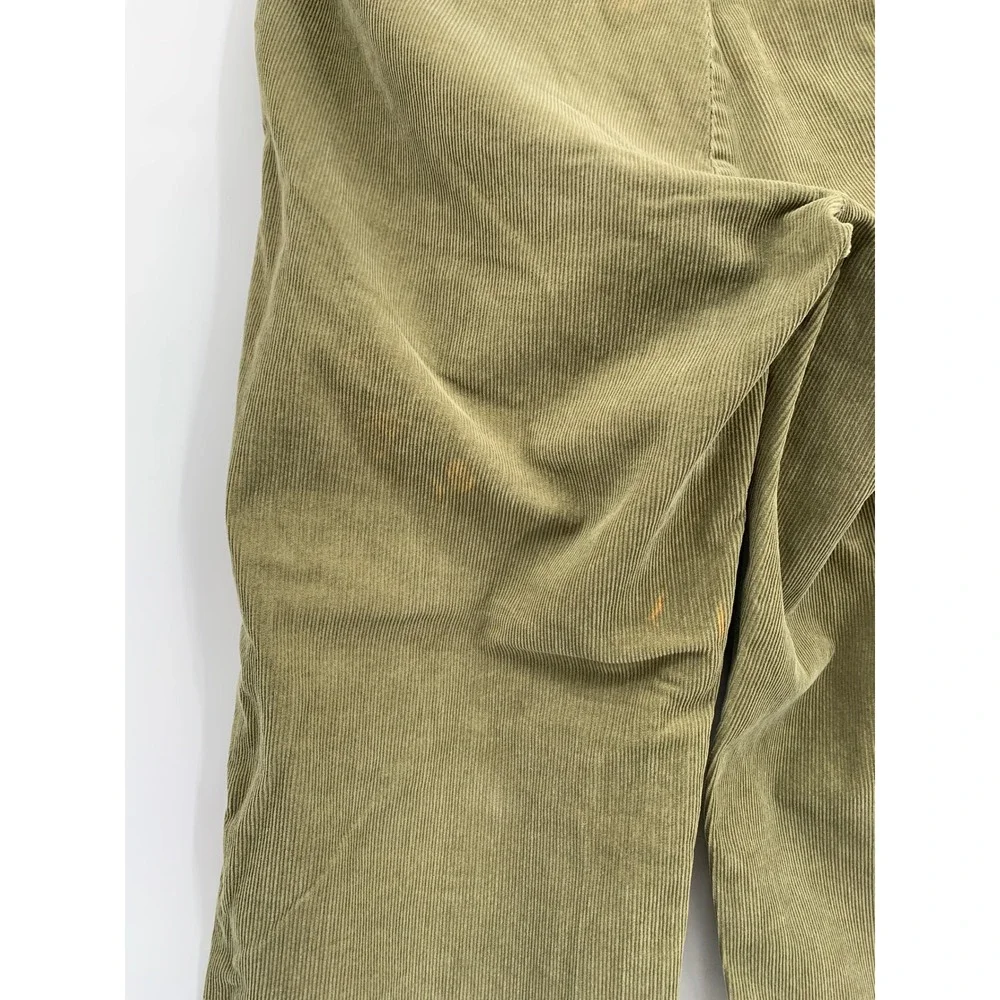 Vintage Polo Ralph Lauren Corduroy Pants Mens 32x30 Olive Green Straight Leg